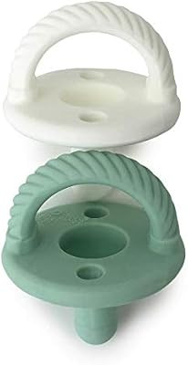 Itzy Ritzy Sweetie Soother Pacifier Set of 2- Silicone Newborn Pacifiers with Collapsible Handle ... | Amazon (US)