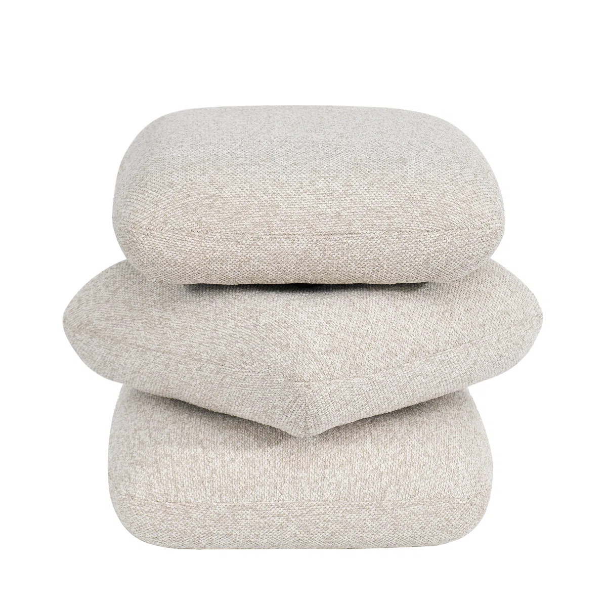 Upholstered Swivel Footrest Round Accent Ottoman | Wayfair North America
