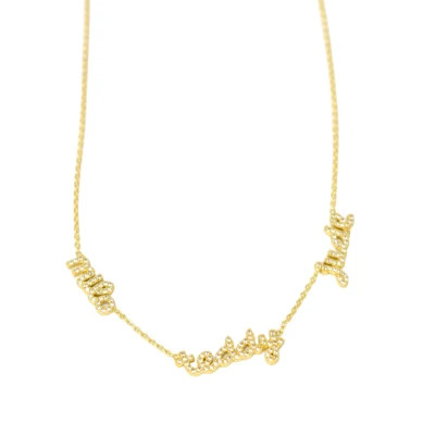 Custom Petite Script My Mantra Name Necklace | The Sis Kiss