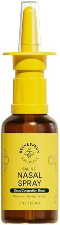 Beekeeper's Naturals Nasal Spray for Adults with Propolis, Xylitol & Saline, Clears Nasal Congest... | Amazon (US)