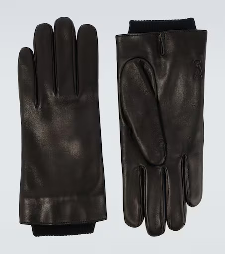 Cassandre wool-lined leather gloves | Mytheresa (UK)