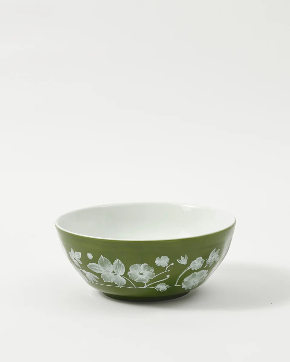 Floral Bowl Green by Ginori 1735 | Cabana Magazine