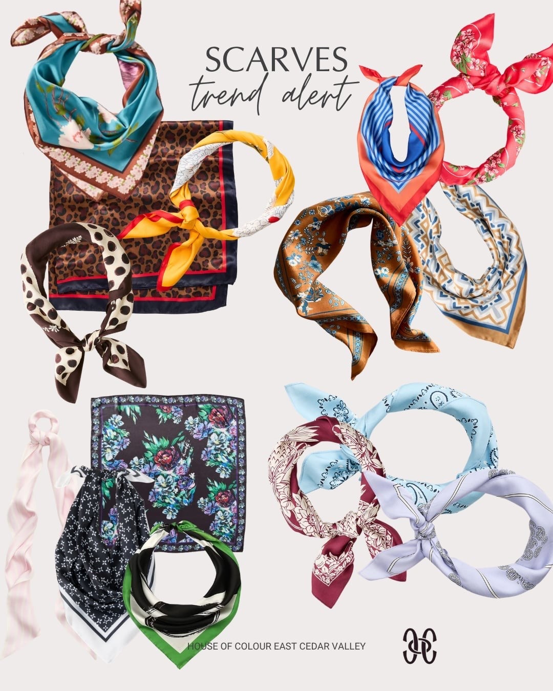 Scarves are currently trending but they have always been an accessory I have loved. Something for every season. #hocautumn #hocspring #hocsummer #hocwinter