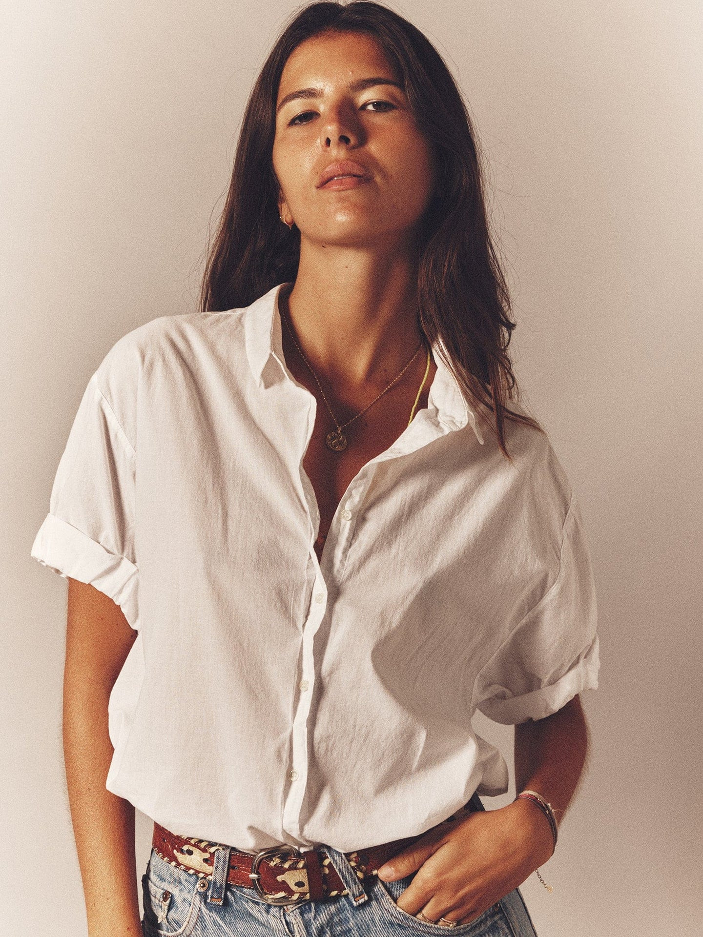 White Channing Shirt | Xirena