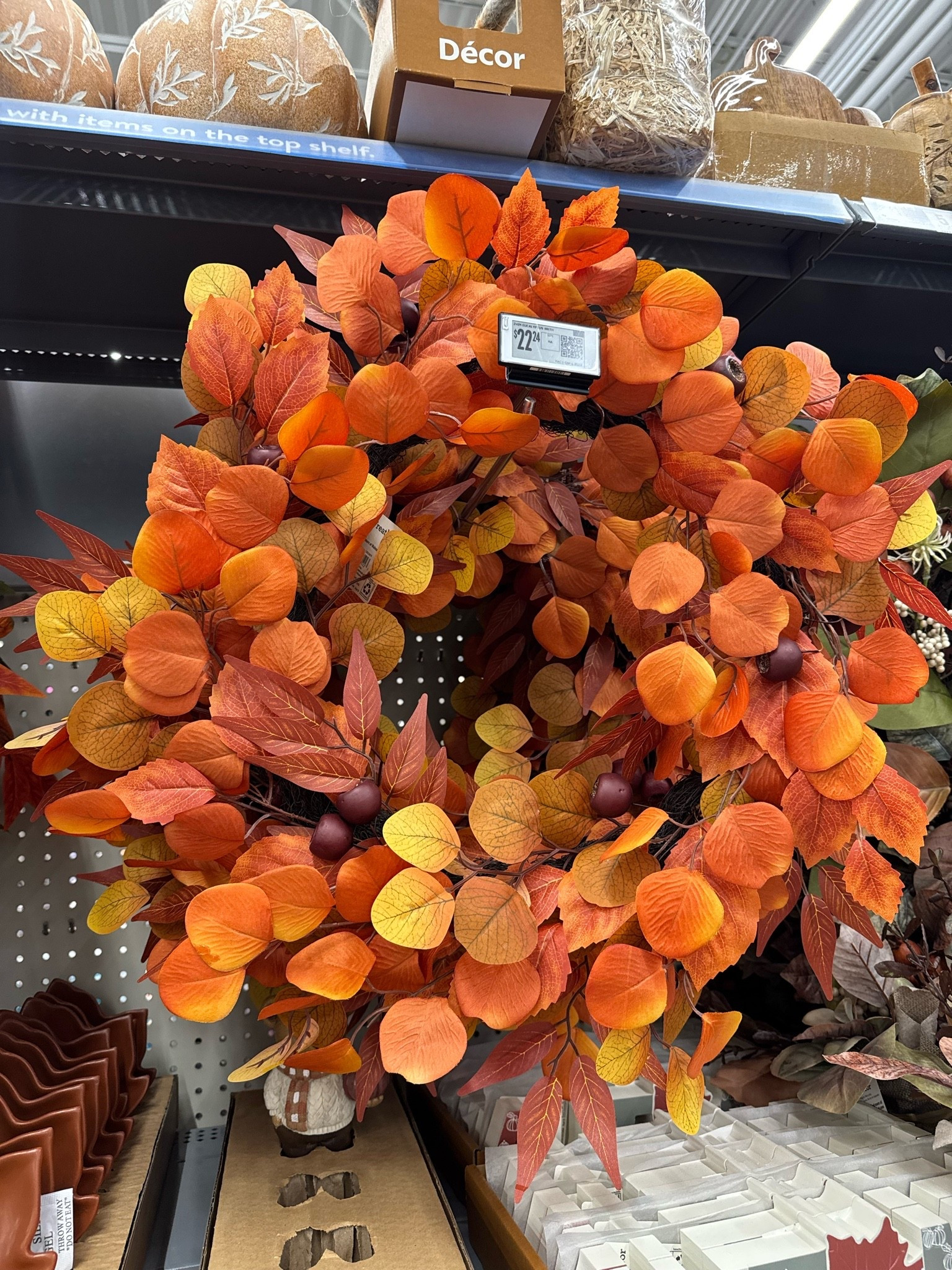 Walmart🍂 Eucalyptus Leaves Wreath, Orange and Yellow, 24", Fall by Way To Celebrate

#LTKHome #LTKSeasonal #LTKmomlife