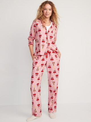 Printed Flannel Pajama Set for Women | Old Navy (US)
