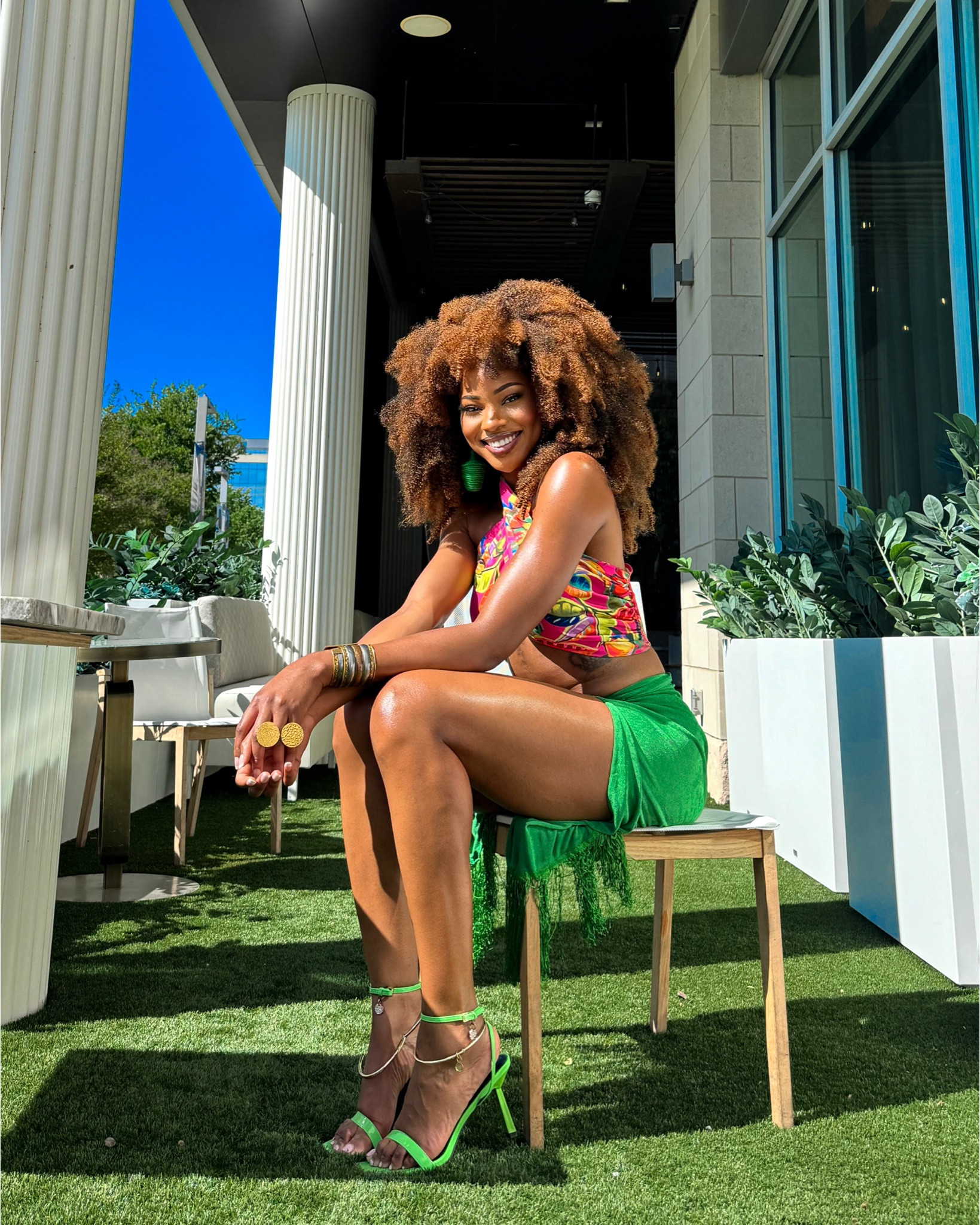 Sunday brunch vibes in full bloom! Embracing the beauty of spring with a flowery top paired with a stunning green skirt. Feeling fresh, vibrant, and ready to indulge in delicious food and great company. 🌸🌿 #BrunchFashion #SpringStyle #FloralFrenzy"

#LTKstyletip #LTKFestival #LTKfindsunder50