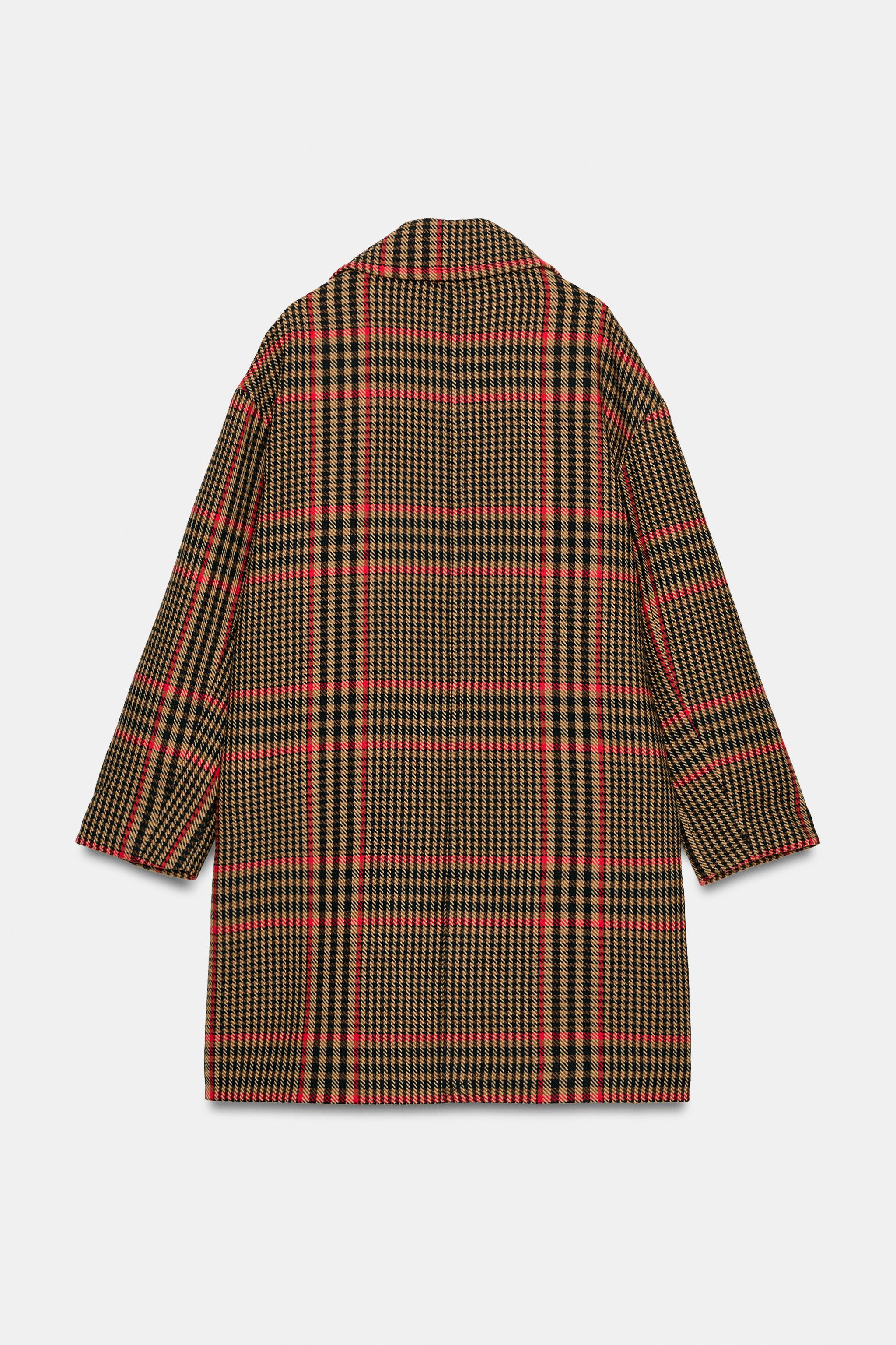 OVERSIZED PLAID COAT | Zara US