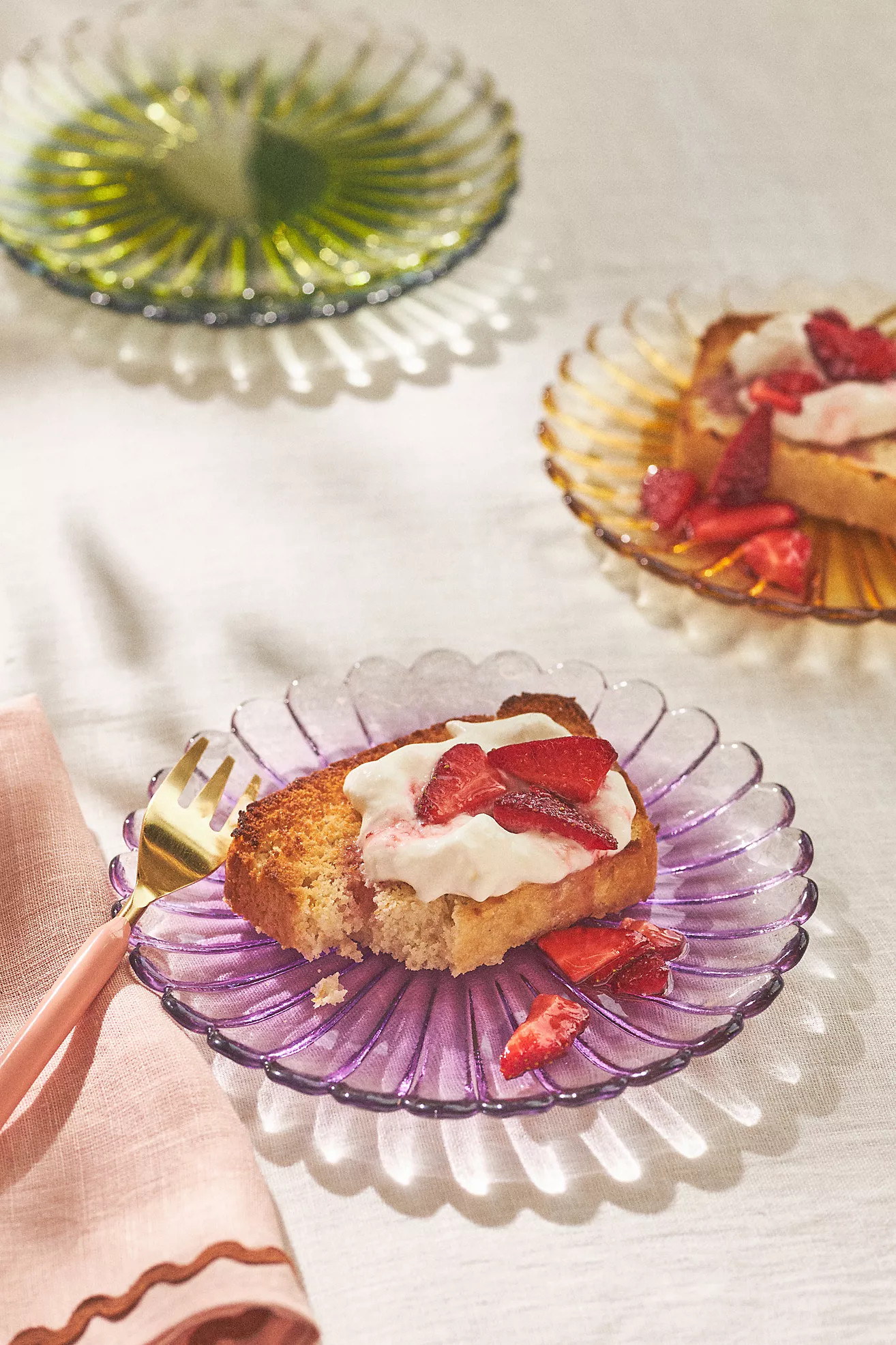 Glinda Glass Dessert Plate | Anthropologie (US)