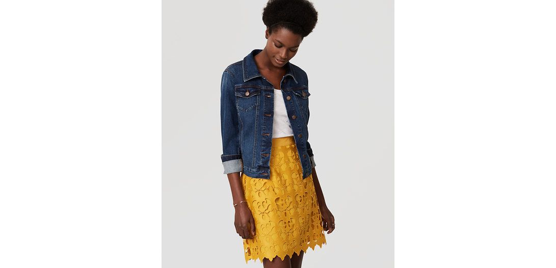 LOFT Sunny Lace Skirt | LOFT