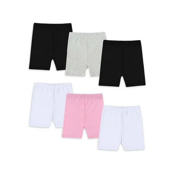 Wonder Nation Toddler Girl Play Shorts, 6-Pack, Sizes 2T-5T | Walmart (US)