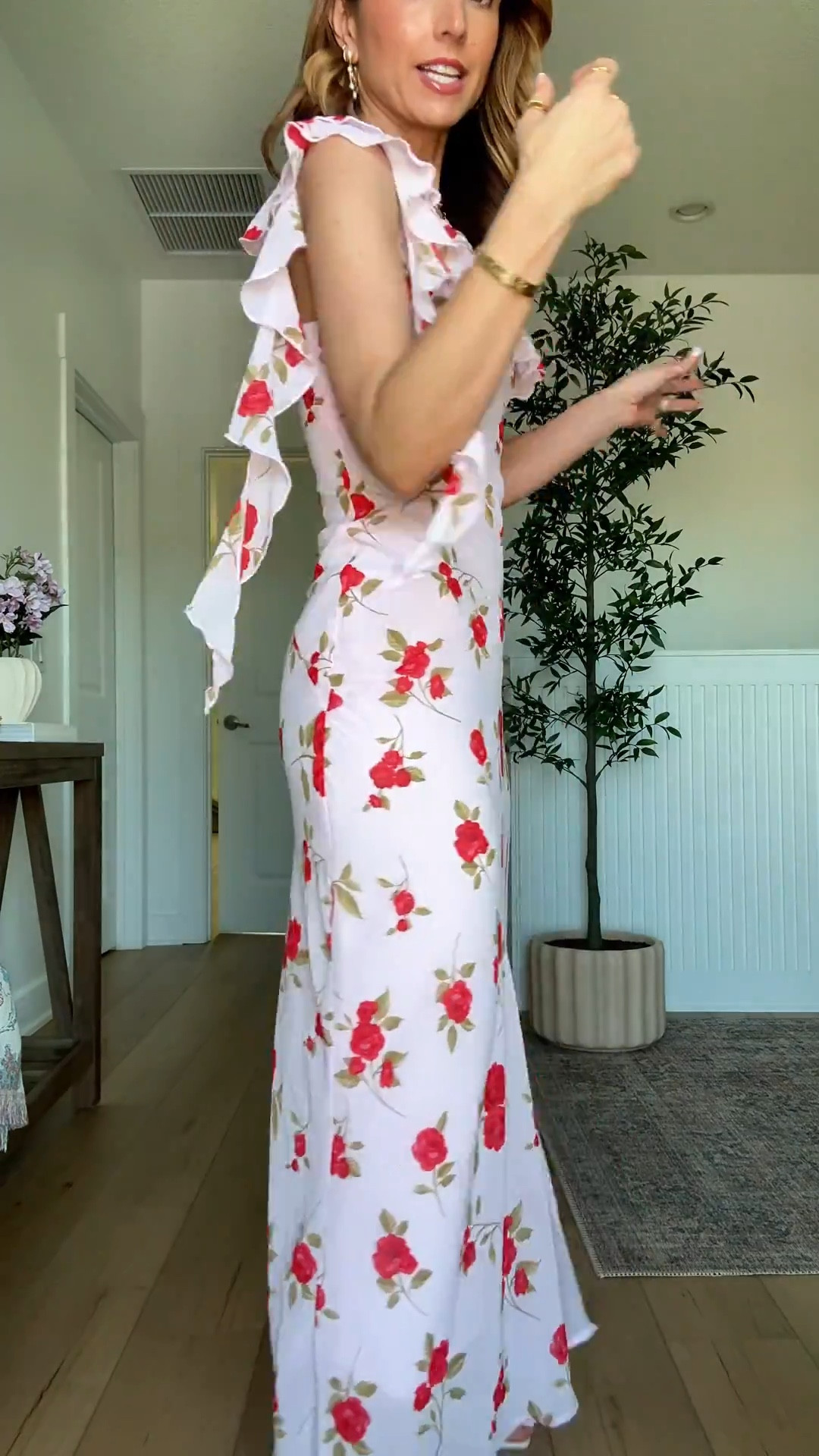 New Target floral maxi dress in XXS. Spring outfit. Spring dress. Spring wedding guest. Baby shower dress. Wedding shower dress. Brunch outfit. Brunch dress. 

#LTKootd #LTKWedding #LTKTravel