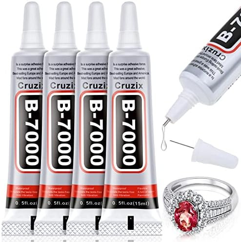 B-7000 Glue Clear for Rhinestone Crafts, Jewelry and Bead Adhesive B7000 Semi Fluid High Viscosity G | Amazon (US)