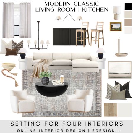 Modern Classic Living Room and Open Concept Kitchen Design. Furniture and decor ideas!
Beautiful timeless neutrals paired with organic elements.

design inspo, room design, refresh, redesign, remodel

Designer and True Color Expert®
Online Interior Design and Paint Color Services

eDesign. Virtual Design
Mood board. Client design 

#LTKstyletip #LTKhome #LTKunder50