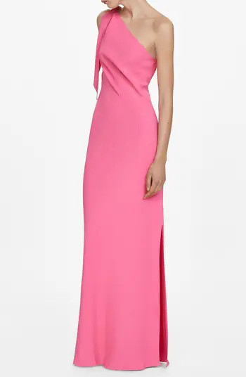 MANGO Lazaro One-Shoulder Gown | Nordstrom | Nordstrom