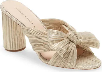 Loeffler Randall Penny Knotted Lamé Sandal | Nordstrom | Nordstrom