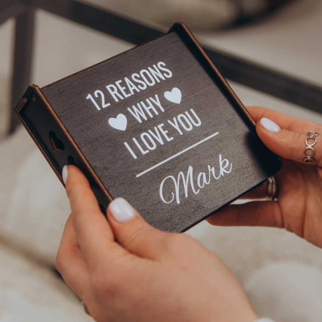 Unique Anniversary Gifts for Her Him Photo Gift 12 Reasons Why I love Puzzle Fathers Day Gift Bir... | Etsy (US)