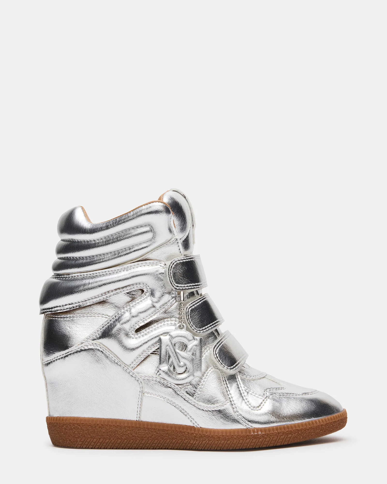 MAVIS Silver High-Top Velcro Women's Sneaker | Steve Madden (US)