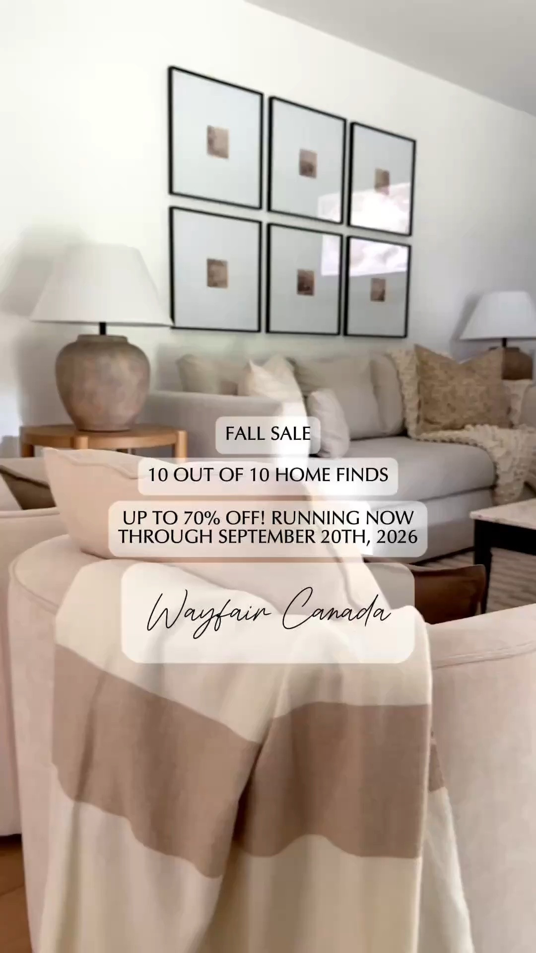 10 out of 10 home finds and they are all from @wayfaircanada Save up to 70% off from now through to September 20th, 2026 during their Fall Sale🙌🏼

#Wayfaircanada #WayfairCAHome #WayfairCAPartner #sale #homedecor homefinds

#LTKsale #LTKhome