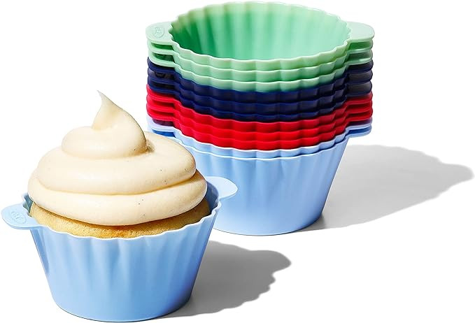 OXO Good Grips Silicone Baking [Cup]s, Pack of 12, Reusable, BPA-Free, Dishwasher Safe, Non-Stick... | Amazon (US)