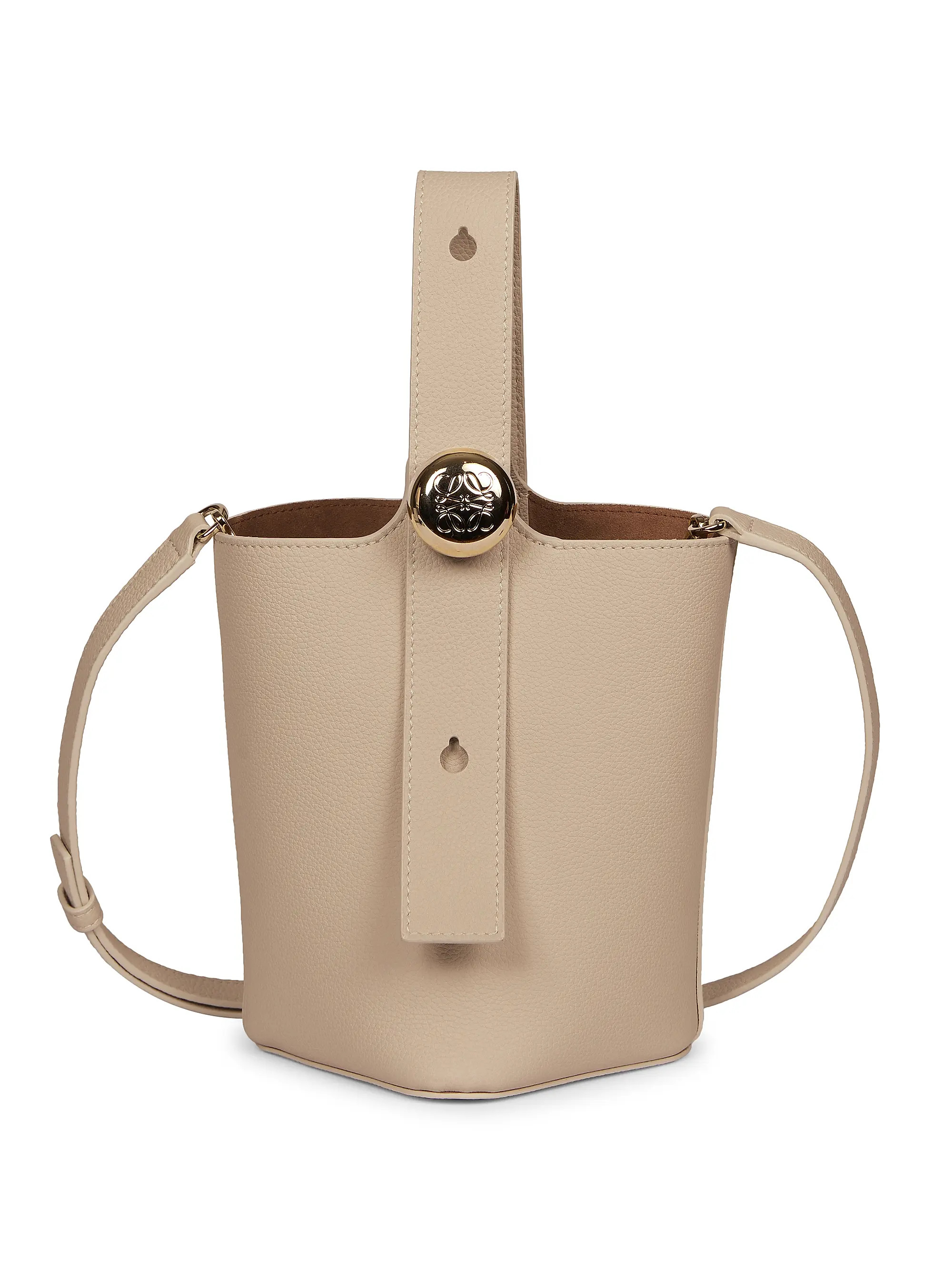 Mini Pebble Leather Bucket Bag | Saks Fifth Avenue