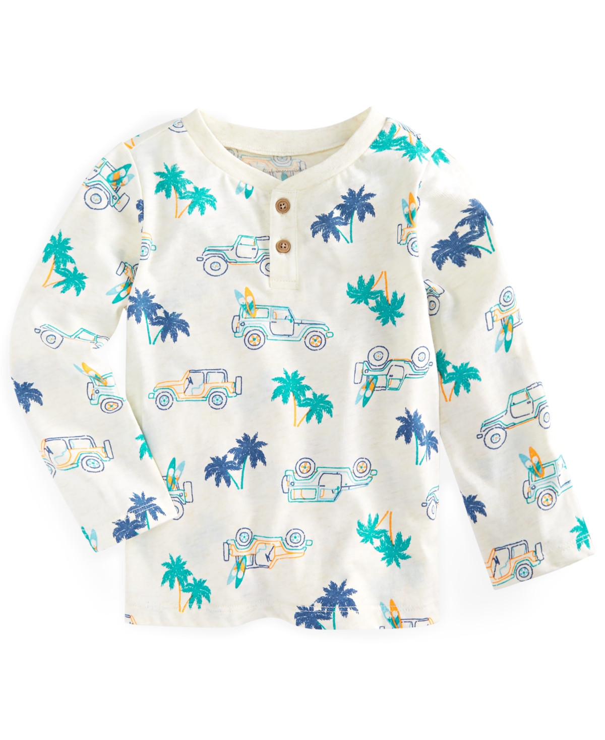First Impressions Baby Boys Jeep-Print Shirt, Created for Macy's | Macys (US)