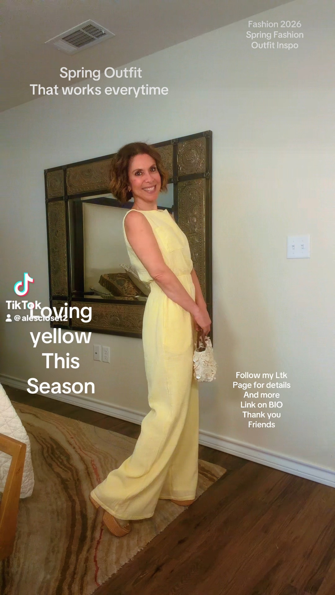 This gauze flowy jumpsuit is one of those pieces that just works every time 💛 I’m wearing size XS and it fits perfectly with that easy, relaxed flow. I’ve been loving yellow this season—it feels so fresh and feminine.
What I love most is how versatile it is… I can wear this to church, brunch, lunch, or even a casual work day and feel put together without trying too hard. One-and-done outfits like this are always a win ✨


#ltkstyle #ltkfashion #springstyle #springoutfits #everydaystyle #effortlesschic #femininefashion #versatilestyle

#LTKOver40 #LTKSeasonal #LTKootd