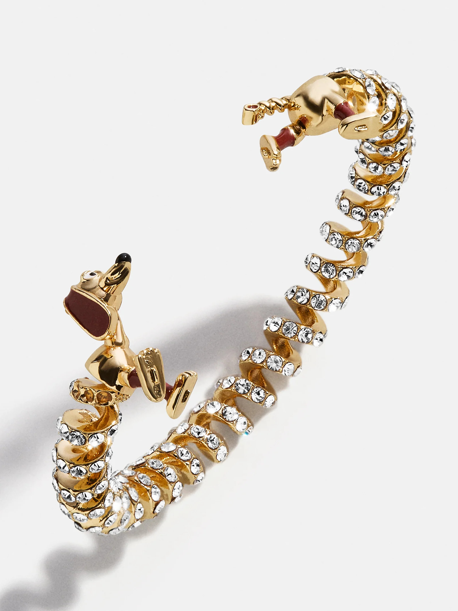 Disney Pixar Slinky Dog Open Cuff Bracelet - Gold/Pav\u00e9 | BaubleBar