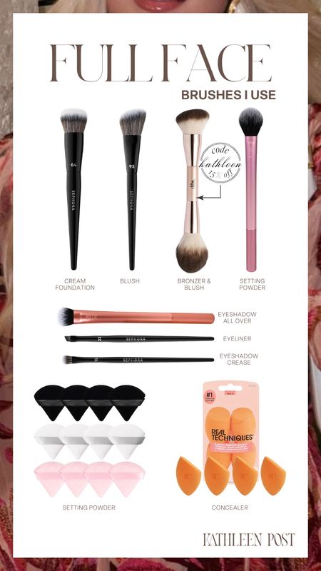 Full face makeup brushes I use! 

Sephora Savings Event Happening Now! Sharing my fave Sephora collection items here. Use code: YAYSAVE

Sephora Collection 30% off: 4/5 - 4/15
Rouge 20% off: 4/5 - 4/15
VIB 15% off: 4/9 - 4/15
Insider 15% off: 4/9 - 4/15

#LTKbeauty #LTKxSephora