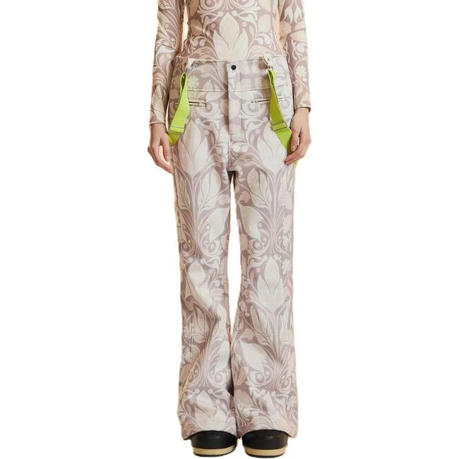 Cynthia Rowley | Ski Pants, Taupe Multi (Natural, Size X-Small) | Maisonette | Maisonette