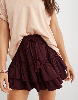 Aerie Sweet 'N' Silky Mini Skirt | Aerie