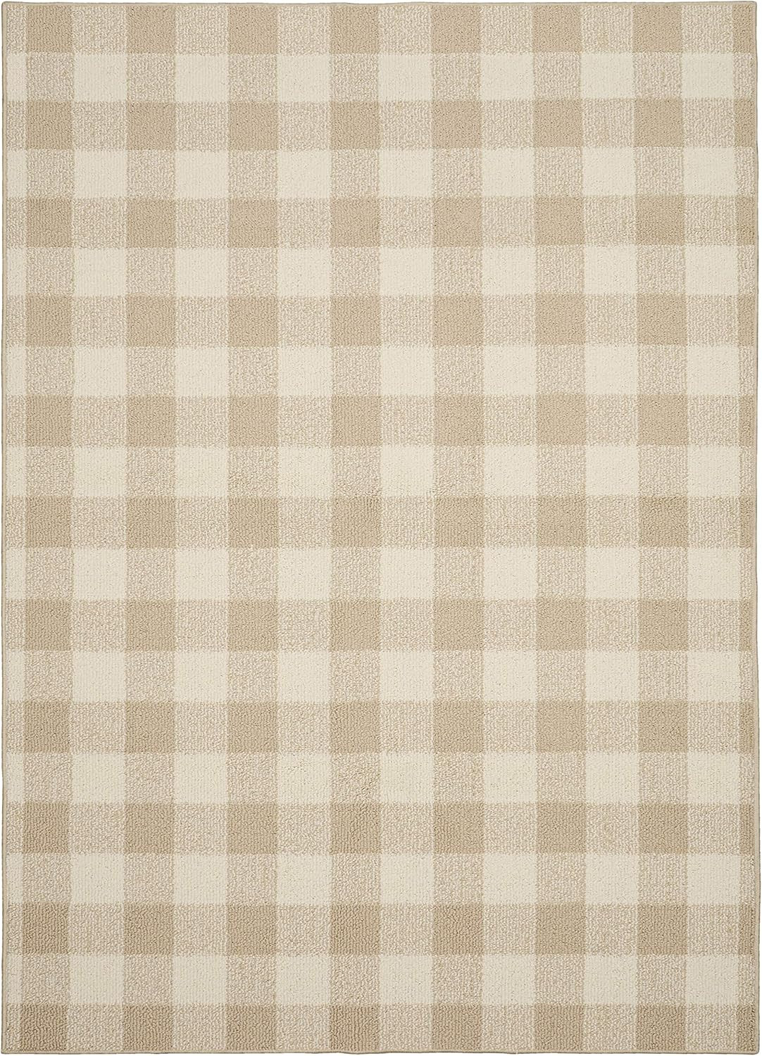 Garland Rug Country Living – Checkered Buffalo Plaid Design, Non-Slip Rubberback, Traditional 5... | Amazon (CA)