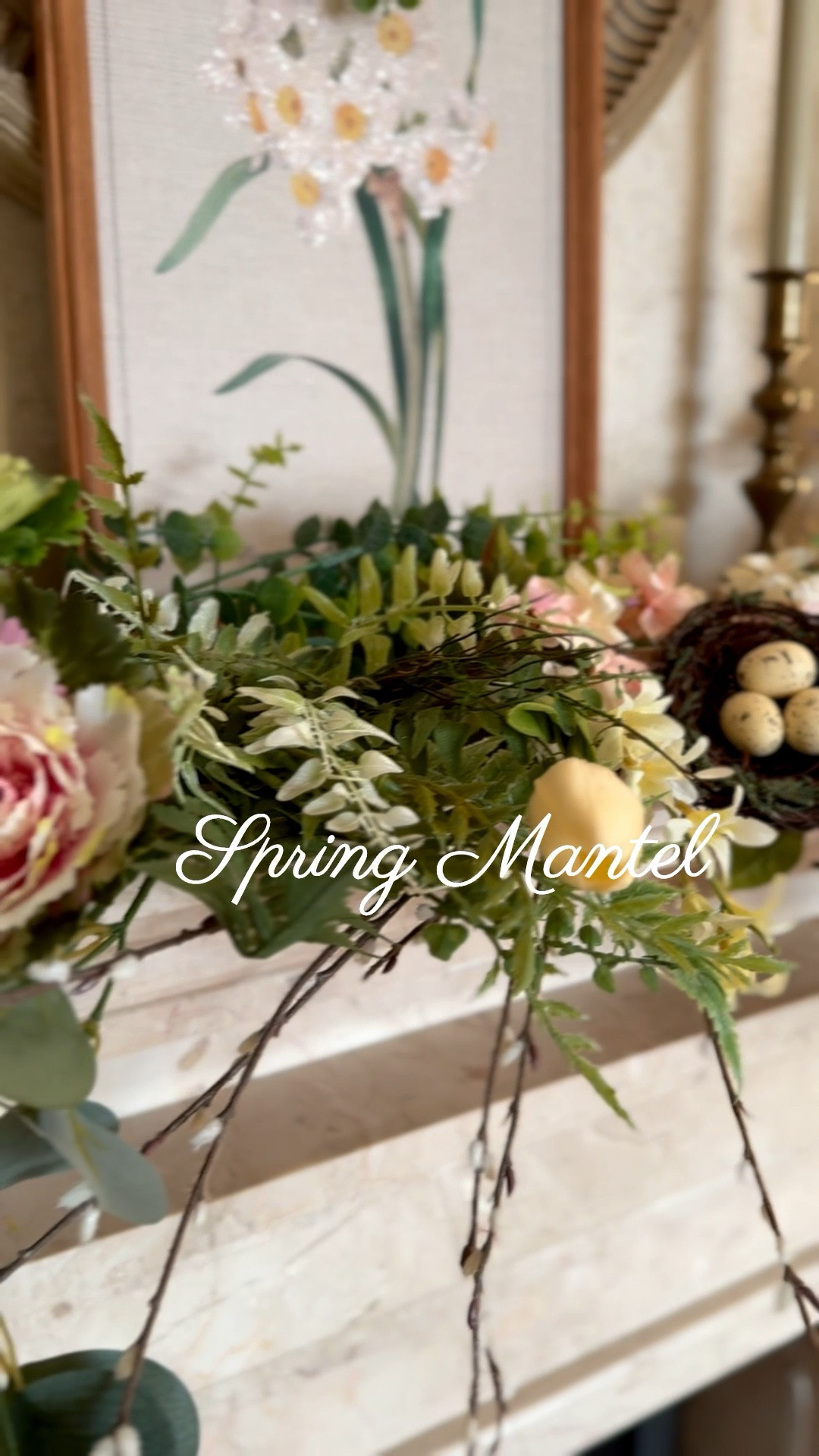 Spring mantel decor, Easter decorations, @Etsy floral decor, white bunnies, @Michaels spring flowers 

#LTKSaleAlert #LTKSeasonal #LTKHome