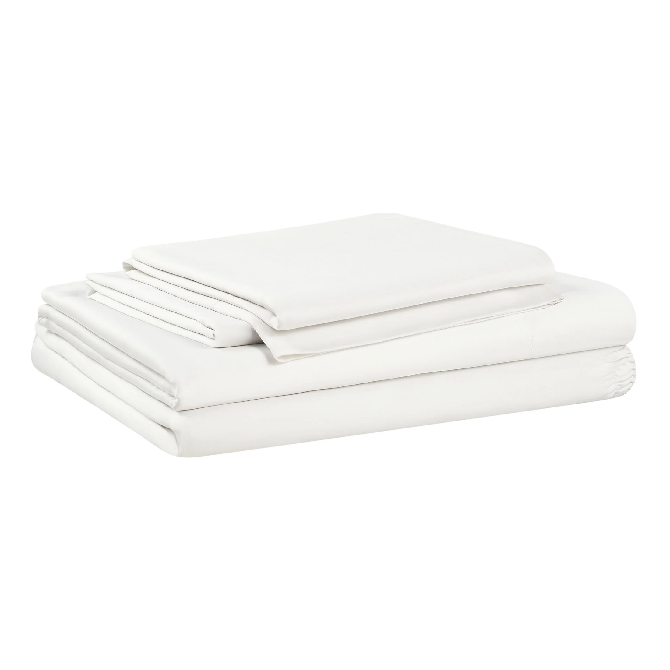 Allswell Soft & Silky 4-Piece Bleached Linen Viscose from Bamboo Sateen Bed Sheet Set, Queen | Walmart (US)