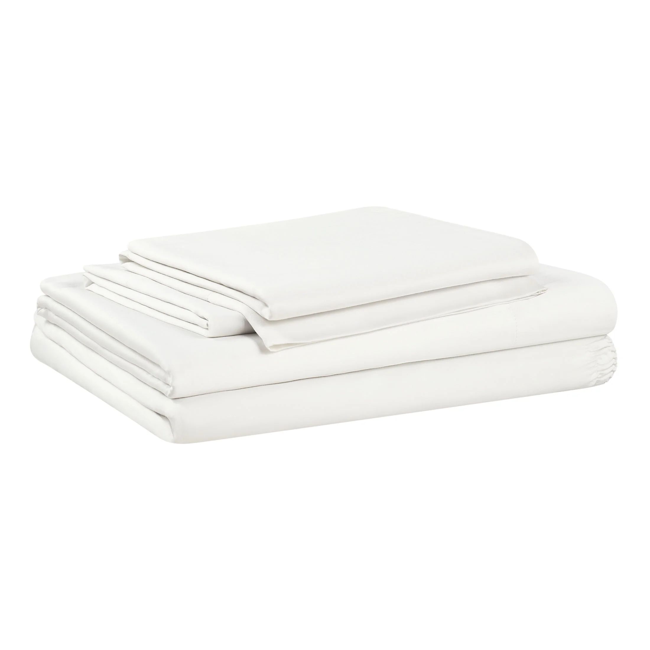 Allswell Soft & Silky 4-Piece Bleached Linen Viscose from Bamboo Sateen Bed Sheet Set, Queen | Walmart (US)