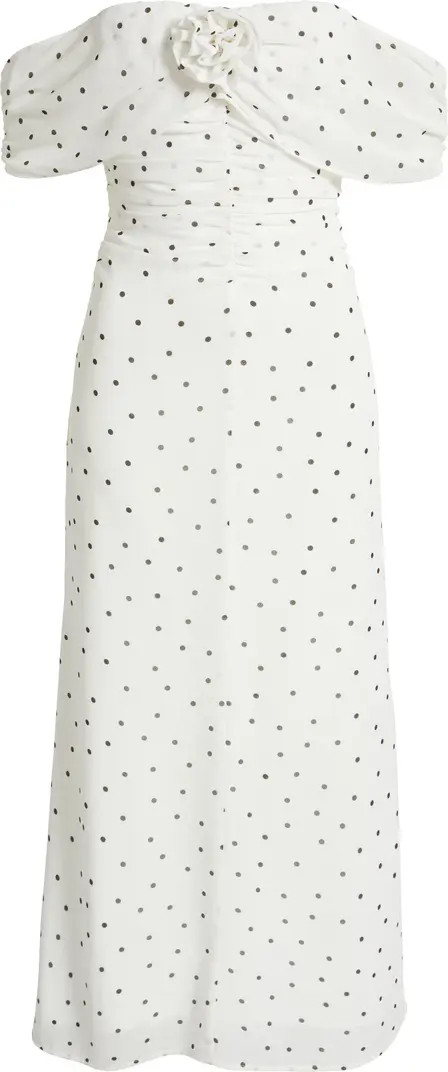 WAYF Mini Polka Dot Off the Shoulder Dress | Nordstrom | Nordstrom