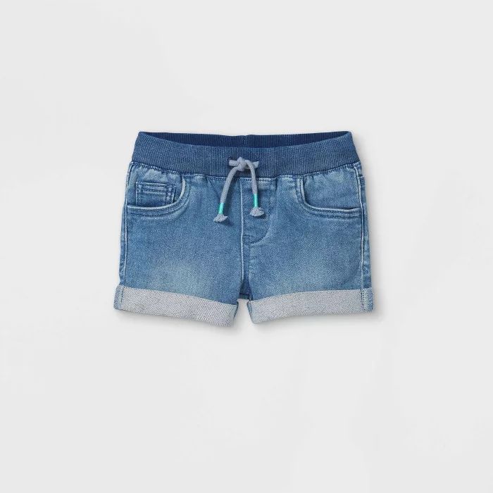 Toddler Girls' Pull-On Jean Shorts - Cat & Jack™ Medium Wash | Target