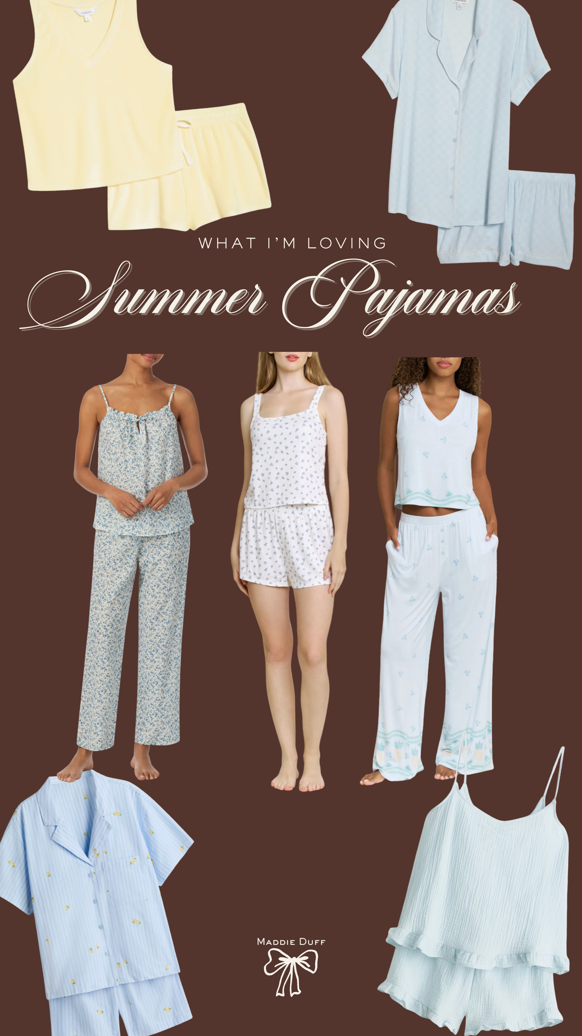 Since I'm spending all my time in pajamas right now, Im rounding up some I have my eye on for summer!

Summer outfits, summer pajamas, postpartum essentials  

 #LTKootd #LTKmomlife #LTKBump