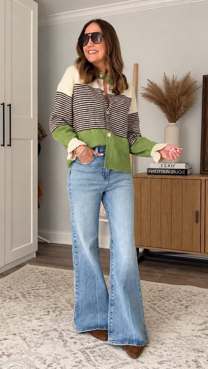This is what happens when a cardigan refuses to be basic. 😍

The color combo, oversized fit, contrast details…this one feels SO different from all the other fall cardigans I’ve been seeing. It’s the kind of piece that makes jeans + a simple tee instantly feel like an outfit. 👏

If you’re looking for a unique fall cardigan, elevated casual fall outfit, statement sweater, cute fall outfit idea, or easy everyday fall fashion, THIS is the one. 🤎💚

Save this for your fall outfit inspo + follow for more affordable fashion finds that don’t look like everyone else’s. 🤎

#LTKootd #LTKOver40 #LTKSaleAlert