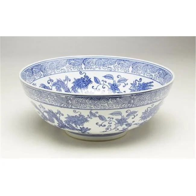 AA Importing 59816 Blue & White Bowl | Walmart (US)