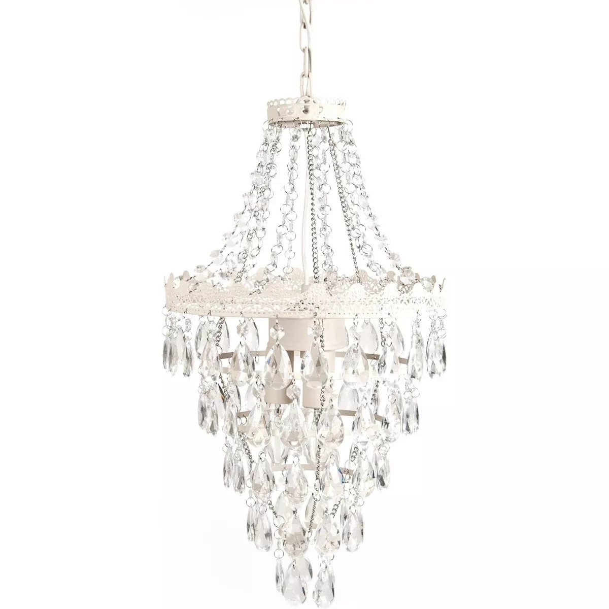 Tadpoles Pendant Chandelier - White Diamond | 12" x 12" x 20" | Uses One Medium-Base E26 Light Bu... | Target