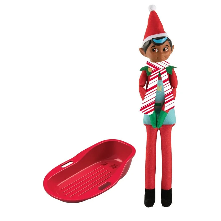 Elf Mates Sled Scene Set – Scout Elf or Elf Mates Accessory with Scarf and Holiday Sled Prop - ... | Walmart (US)
