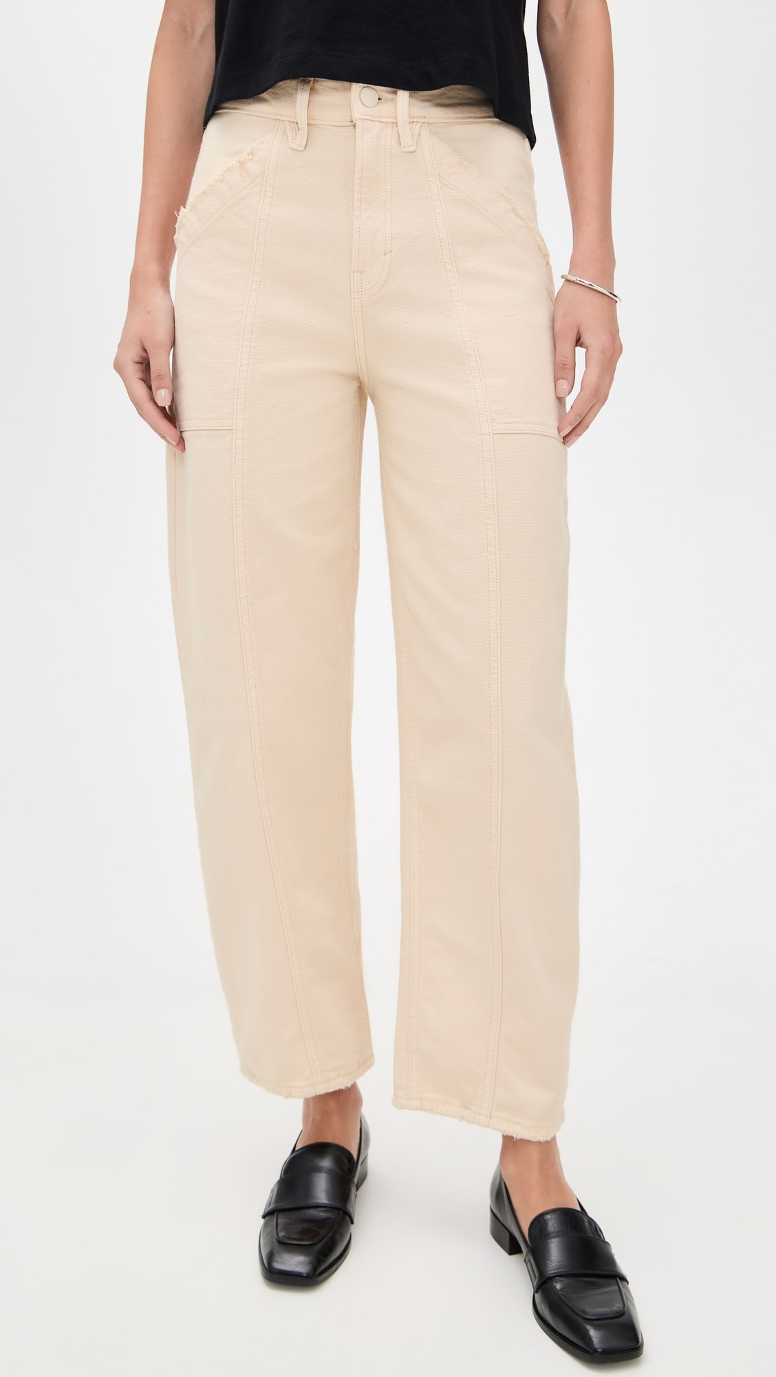 Canvas Cropped Barrel Pants | Shopbop