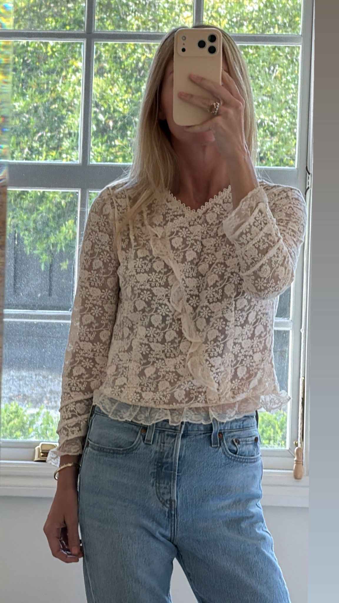 I really love the Heirloom collection at Doen. They really do feel like pieces from decades past. This one is stunning, it just runs very very small! I tried size small and exchanged for a medium… could even do another size up. Just fyi! 