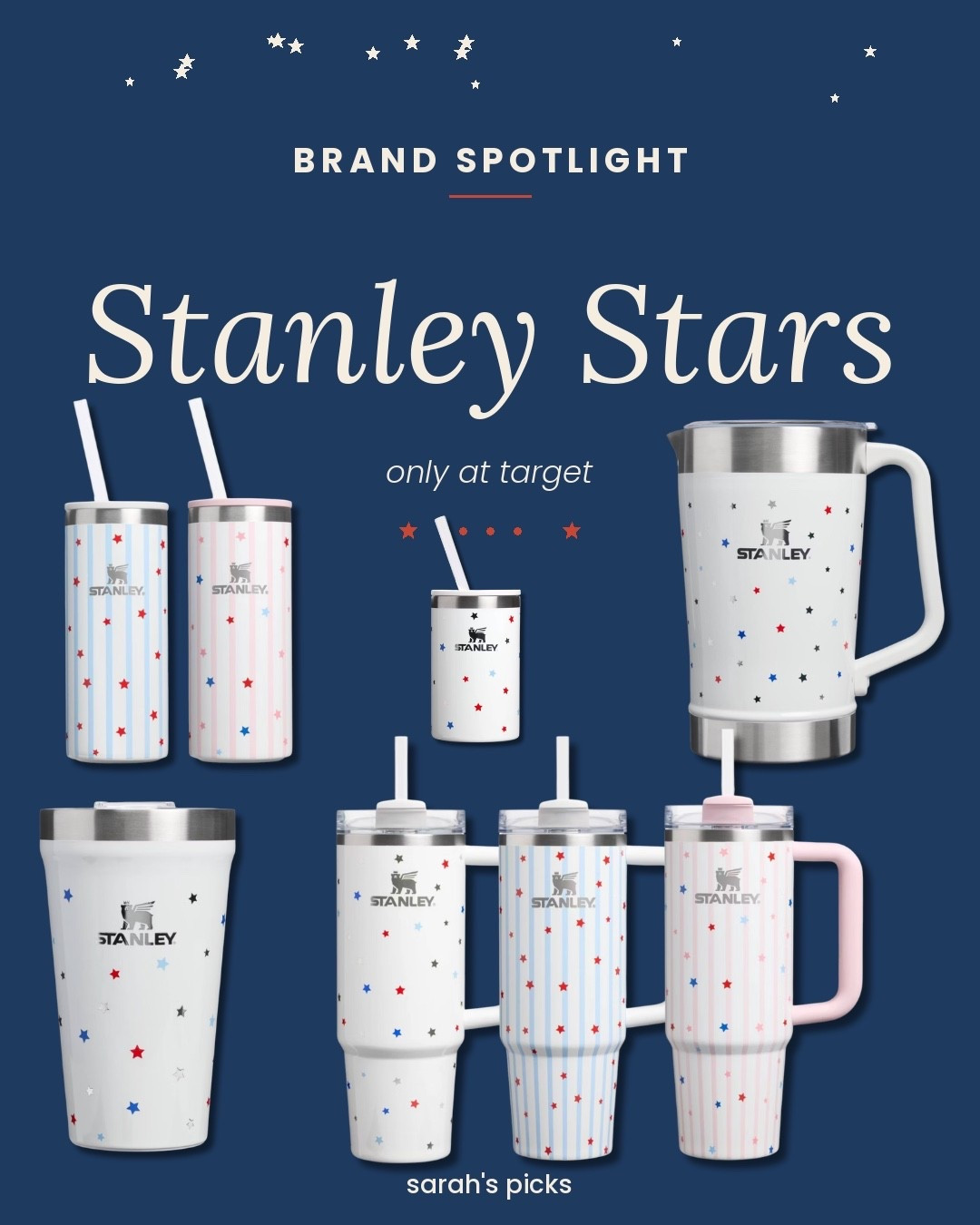 Not me suddenly needing another Stanley… 🇺🇸🤍🤪

The Target-exclusive Stanley Stars collection is now 25% OFF! Just in time for the 4th of July and the almost-100° Michigan forecast. These patriotic prints are adorable and they’ll keep your bevvie cold through cookouts, fireworks, and lake days.

#targetpartner #ad @Target 

Target • Stanley • Stanley Stars • 4th of July • Summer • Quencher • IceFlow • Patriotic • Drinkware • Target Finds

#LTKSaleAlert #LTKSeasonal #LTKHome