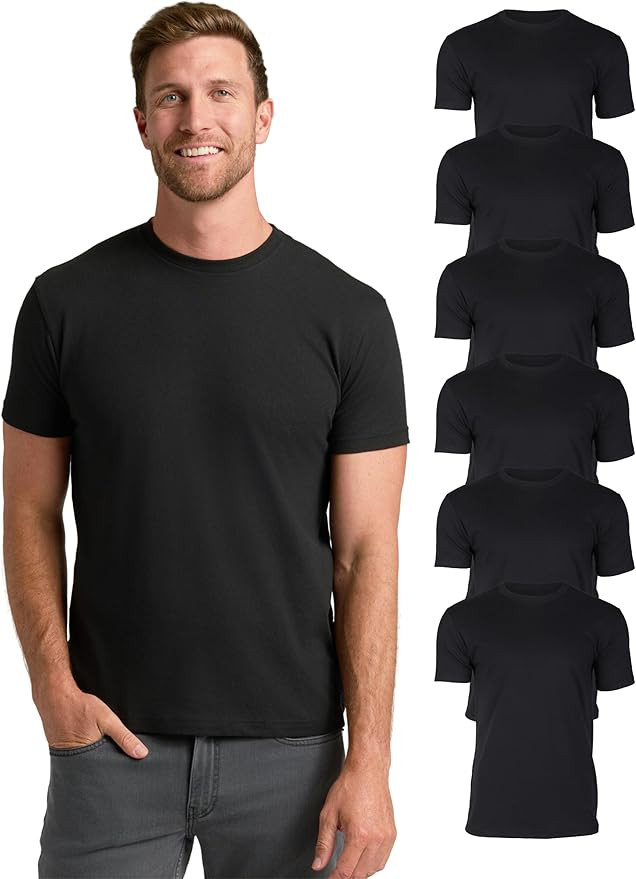 True Classic Mens T-Shirts – Short Sleeve Crew Neck T Shirts for Man, Cotton Blend Plain Novelt... | Amazon (US)