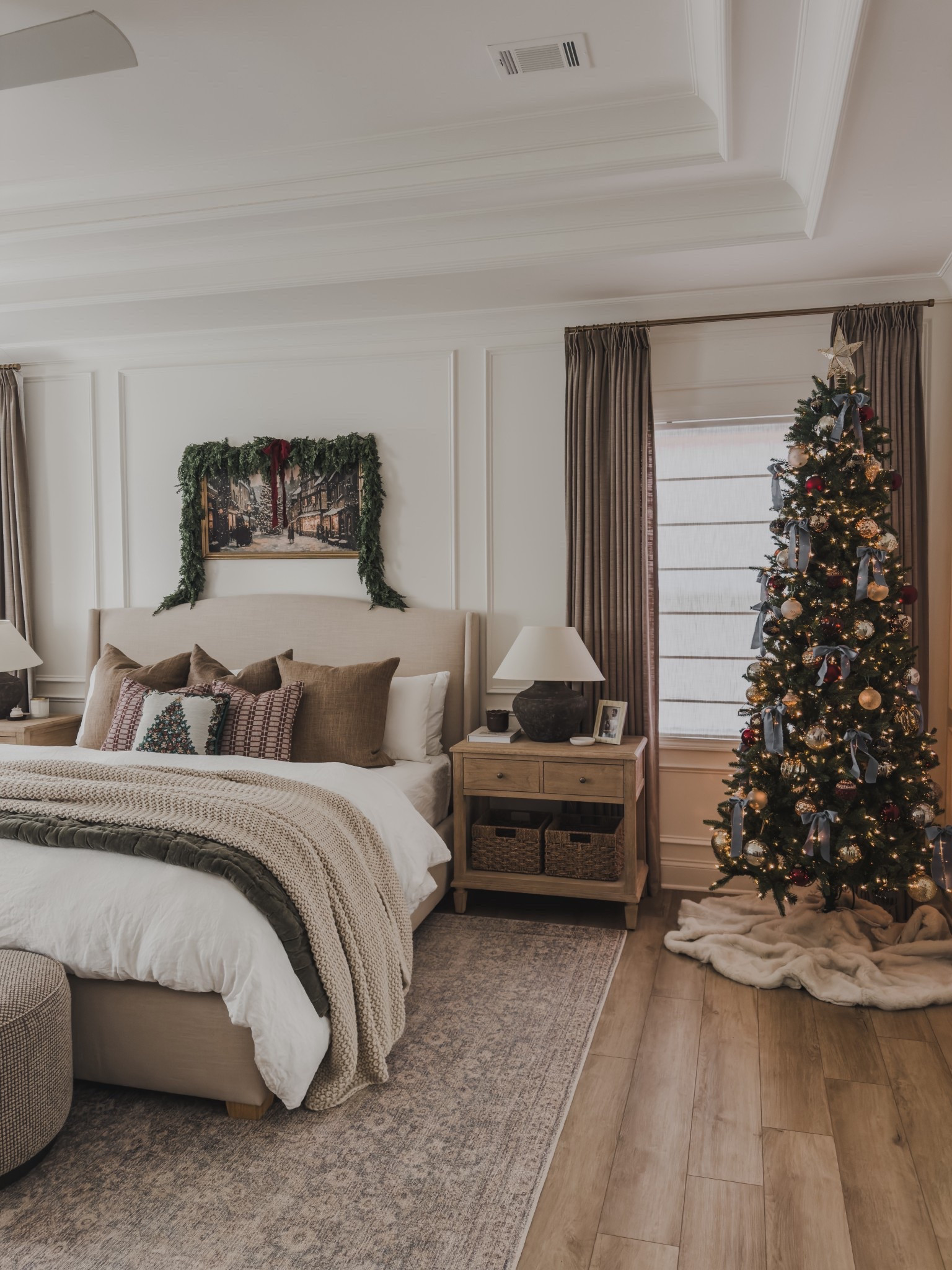 Adding all of the holiday inspiration with @wayfair for a cozy and collected holiday style! From my newest arch wingback to my vintage style area rug that transitions so well for each season - find all of my favorites to prep for the holidays.

#wayfair #wayfairpartner #ad

Home finds, Wayfair partner, neutral holiday inspo, primary bedroom inspo, furniture favorites, upholstered bed frame, neutral area rug, ottoman favorites, faux Christmas tree, neutral holiday decor, cozy holiday inspo, seasonal throw pillow, holiday home, neutral wood tones, dresser details, shop the look!

#LTKHoliday #LTKHome #LTKSeasonal