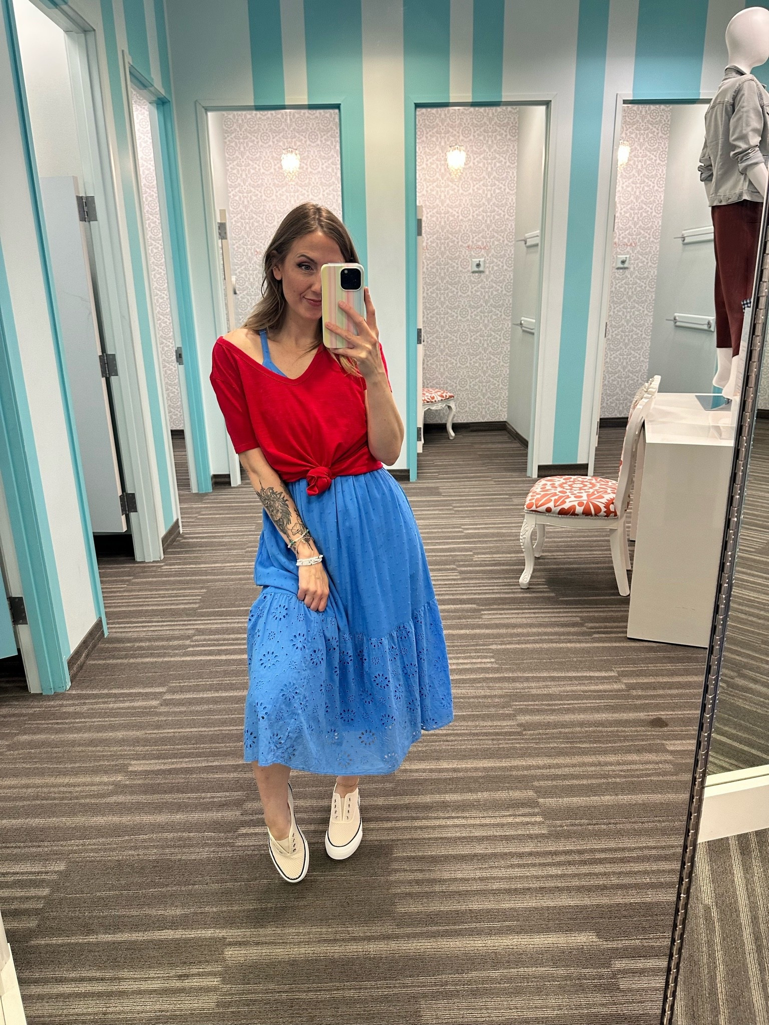 Wearing small in dress and medium in tee.

#LTKootd #LTKgrwm #LTKSaleAlert