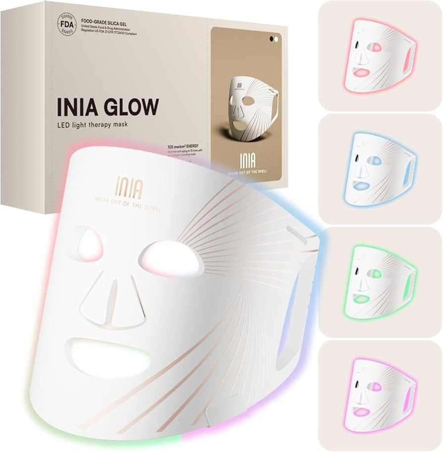 Red Light Therapy Mask for Face, Glow LED Contour Face Mask with Near-Infrared Red Light (NIR), P... | Amazon (US)