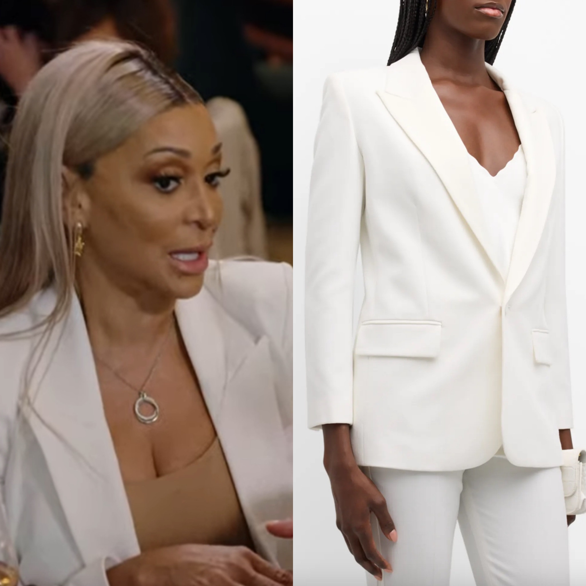 Karen Huger’s White Blazer